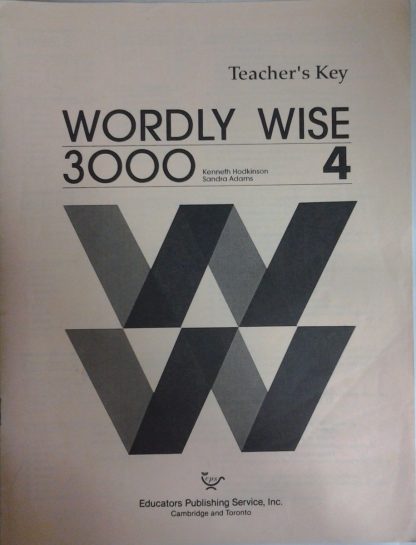 Wordly Wise 3000 Teacher Key Book 4