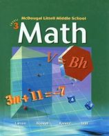 McDougal Littell Middle School Math, Course 3: Student Edition
