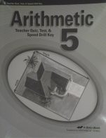 Arithmetic 5 4E Quiz, Test, & Speed Drill Key U
