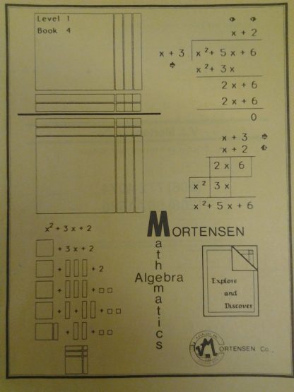 Mortensen Math:  Algebra Lev 1 Bk 4 U