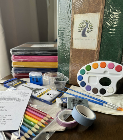 Notebooking Art Supply Bundle (Blue)