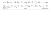 Print Alphabet Desk Strip