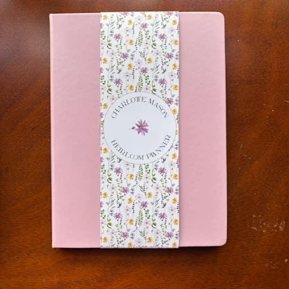 Charlotte Mason Heirloom Planner Undated – Pastel Pink