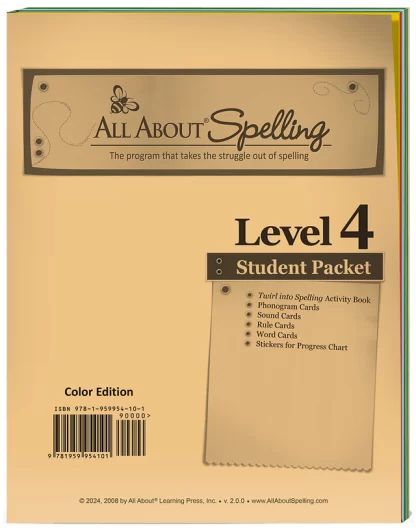 All About Spelling Level 4 CE Student Pack