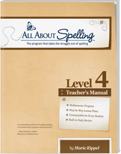 All About Spelling Level 4 Teacher Manual