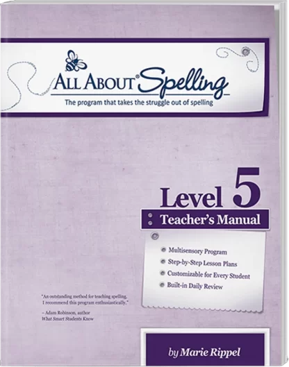 All About Spelling Level 5 Teacher Manual