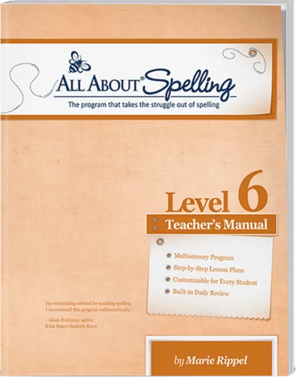 All About Spelling Level 6 Teacher Manual