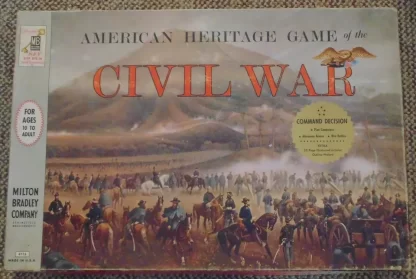 Antique Milton Bradley American Heritage Game of the Civil War (Missing Booklets)