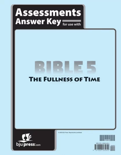 Bible 5 Assessments Answer Key, 1st ed.