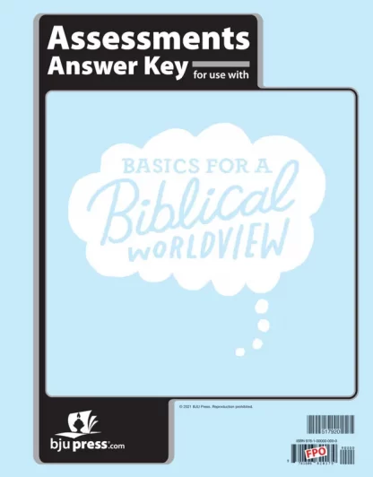 Bible 6 Assessments Answer Key, 1st ed.