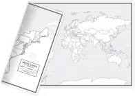 Blank U.S.A. & World Coloring Page (11″ x 17″)
