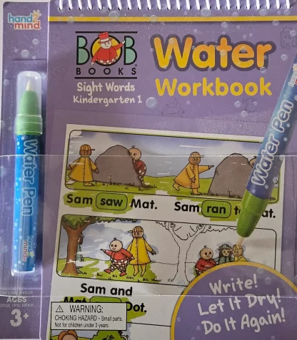 Bob Books Water Workbook Sight Words Kindergarten 1