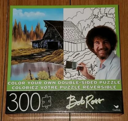 Color Your Own Bob Ross Double-Sided 300 Piece Puzzle