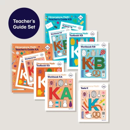 Dimensions Math K Complete Set with Teacher's Guides