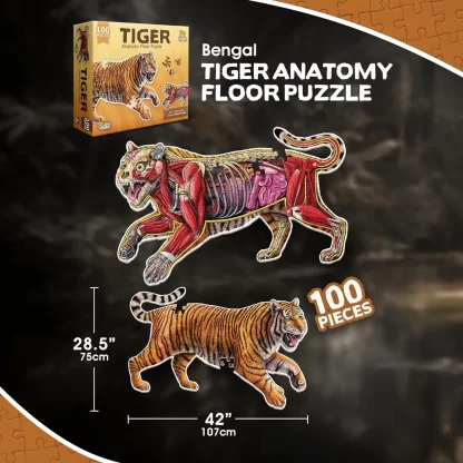 Double-Sided Tiger Puzzle 100 PC