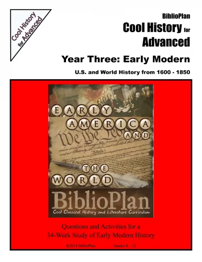 Early Modern Cool History for Advanced