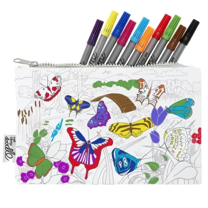 Eat Sleep Doodle: Butterfly Pencil Case