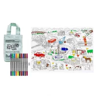 Eat Sleep Doodle: Working Wheels PLACEMAT