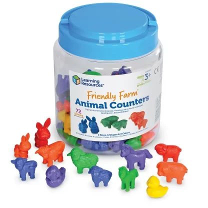 Friendly Farm Animal Counters (Set of 72)