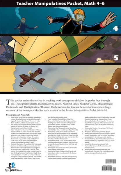 Math 4-6 Teacher Manipulatives Packet, 3rd ed.