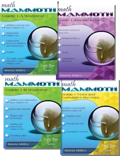 Math Mammoth Grade 1 Set