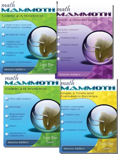 Math Mammoth Grade 2 Set