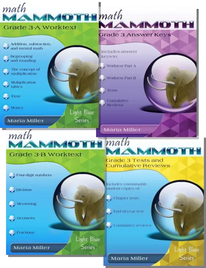 Math Mammoth Grade 3 Set