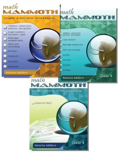 Math Mammoth Grade 4 Review Set