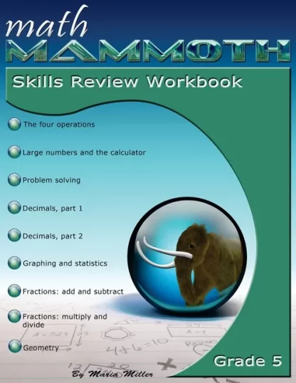 Math Mammoth Grade 5 Color Skills Review Workbook