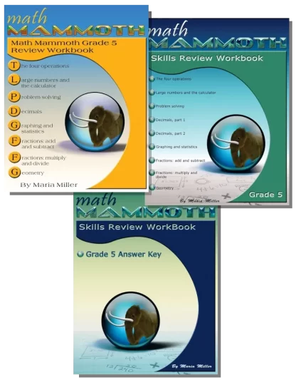 Math Mammoth Grade 5 Review Set