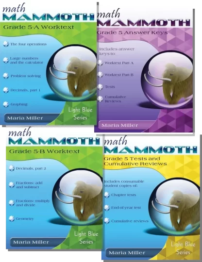 Math Mammoth Grade 5 Set