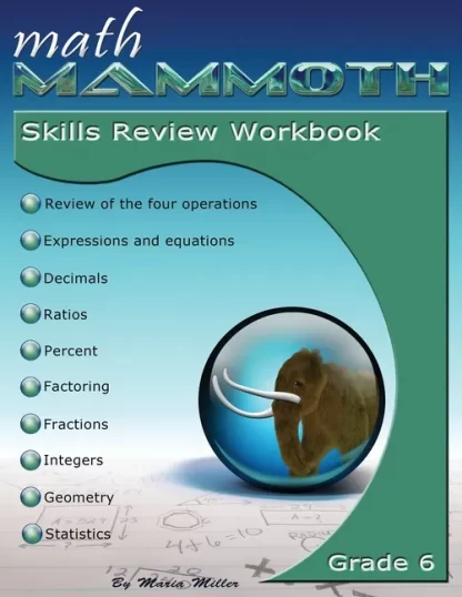 Math Mammoth Grade 6 Color Skills Review Workbook