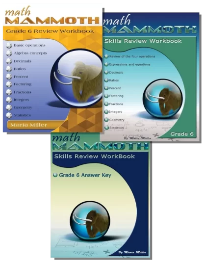 Math Mammoth Grade 6 Review Set
