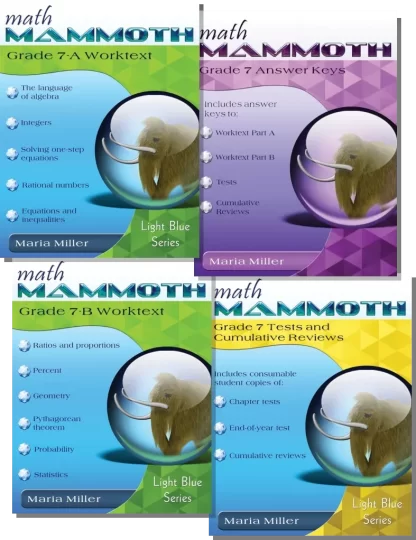 Math Mammoth Grade 7 Set
