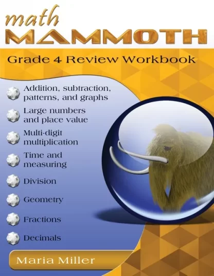 Math Mammoth Review Workbook Grade 4