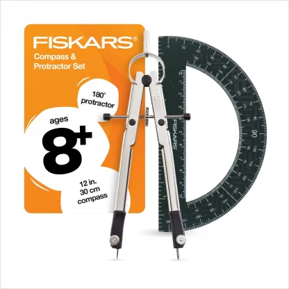 Metal Compass and Protractor Set