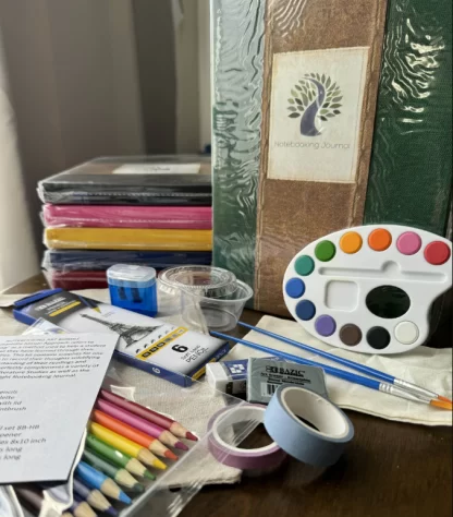 Notebooking Art Supply Bundle (Red)
