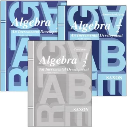 Saxon Algebra 1/2 Homeschool Kit