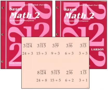 Saxon Math 2 Workbooks and Fact Cards