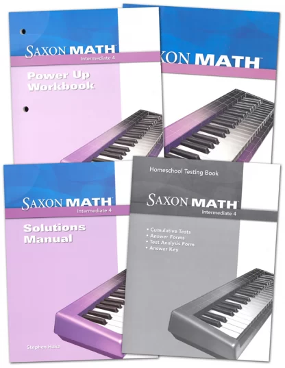 Saxon Math Intermediate 4 Complete Homeschool Kit