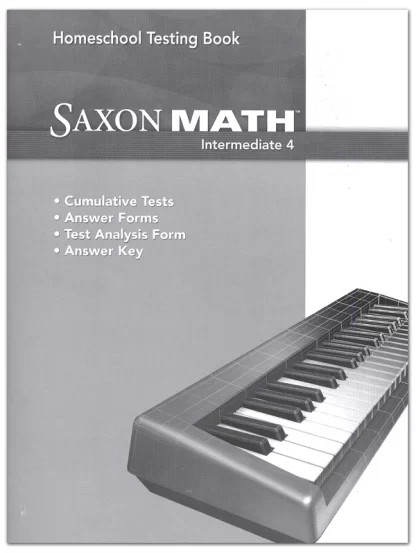 Saxon Math Intermediate 4 Test Book