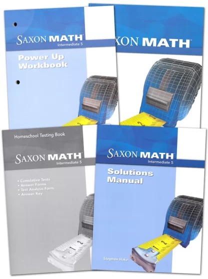 Saxon Math Intermediate 5 Complete Homeschool Kit