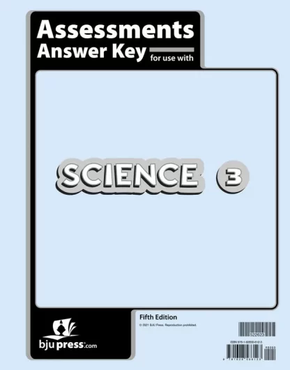 Science 3 Assessments Answer Key, 5th ed.