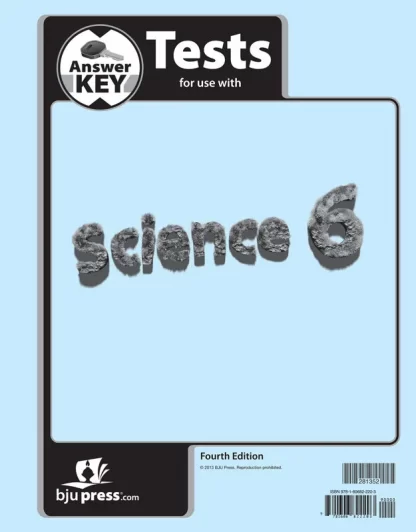 Science 6 Tests Answer Key, 4th ed.