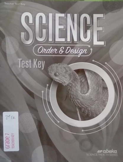 Science Order & Design Test Key 2E U