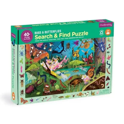 Search and Find: Bugs and Butterflies 64 Pc Puzzle