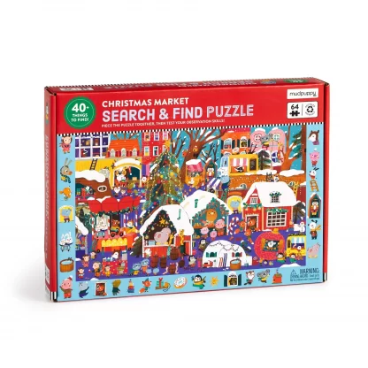Search and Find: Christmas Market 64 PC Puzzle