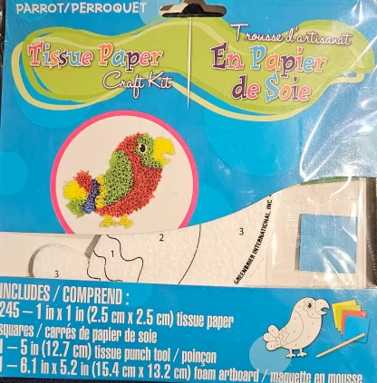 Tissue Paper Craft Kit: Parrot