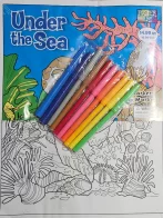 Under the Sea Coloring Posters with Markers