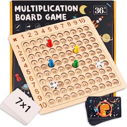 Wooden Montessori Multiplication Board Game